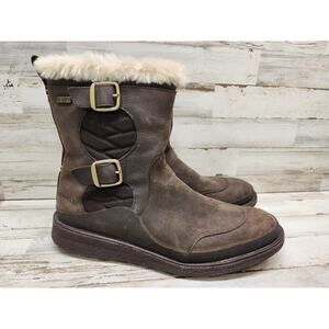 Merrell Tremblant Ezra Buckle Polar Leather Wo's Boots Brown J99076 Size 9